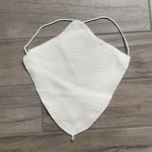 Rumors knit white crop top